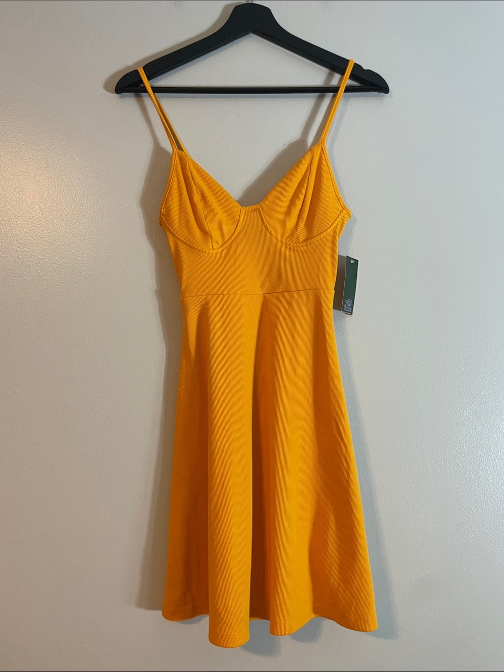 wild fable Yellow Spaghetti-Strap Mini Dress